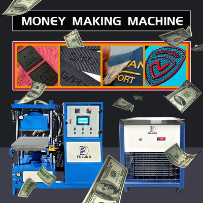 Four Column Vacuum Vulcanizing Machine Silicone Rubber Oil Seal Making Machine For Shoe Label