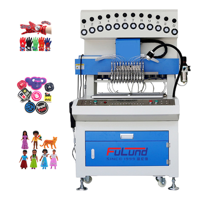Fully Automatic pvc silicone drip mold machine for make shoe sole slipper phone case key chain glue dispenser