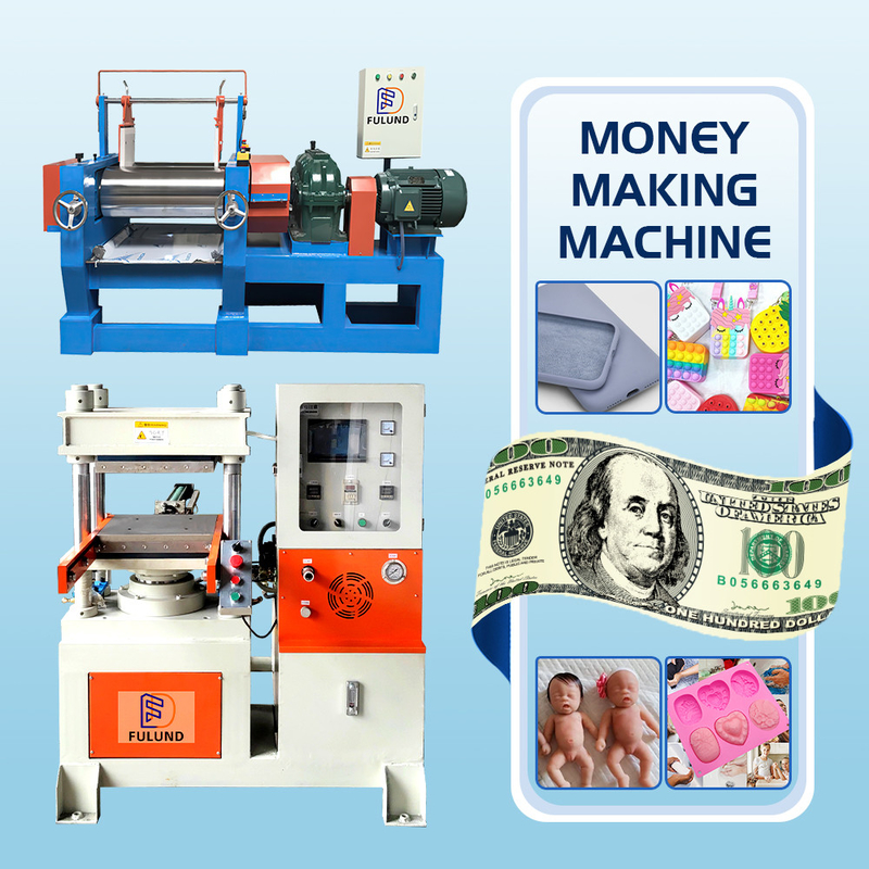 Rubber vulcanizing press machine