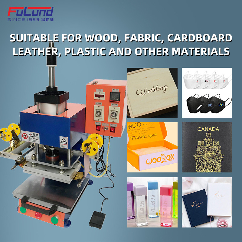 Manual Heat Foil Stamping Machine 220V for Leather Paper Wood
