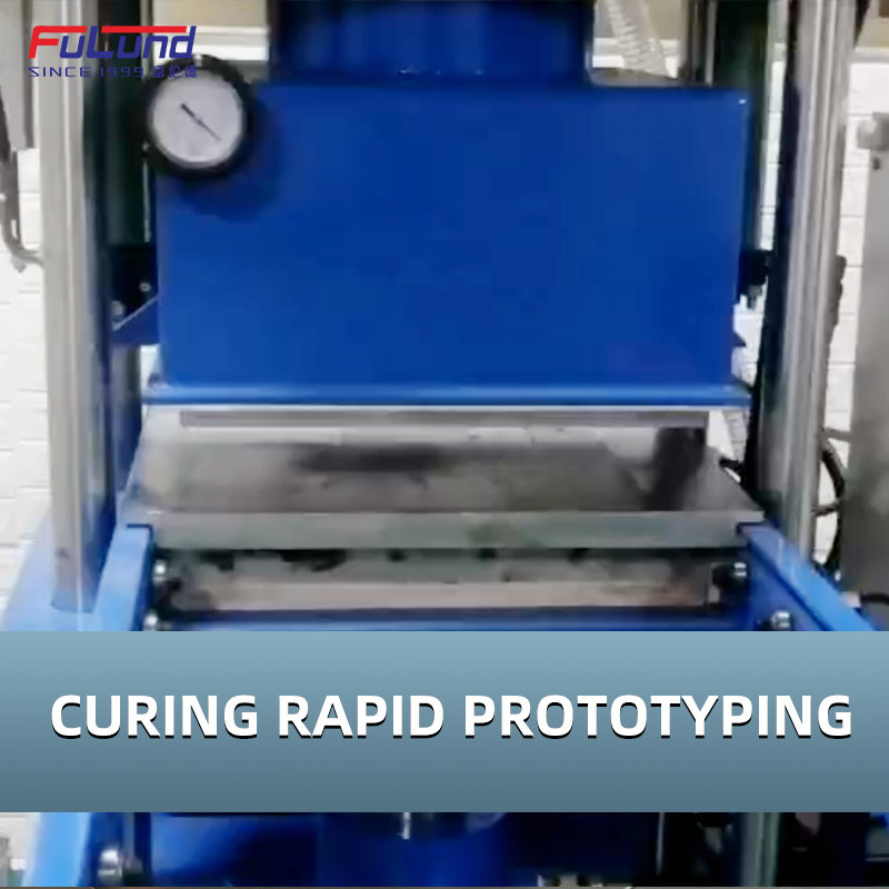 FuLund Flat vulcanizing machine is used for silicone mosquito repellent wristband and refrigerator fresh box making